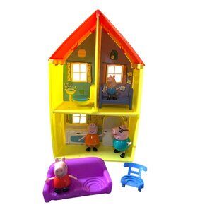 Peppa Pig Adventures Family House Furniture Figures 9 PC Lot
